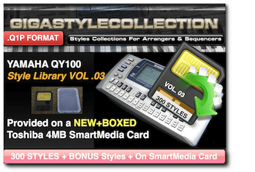 Yamaha QY-100 Vol 03 - 300 Styles - 10000 Phrases - 2023B